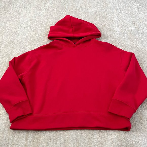 Zara Tops - Zara Hoodie Sweatshirt Top L Red